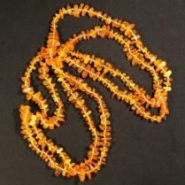 Raw amber necklace